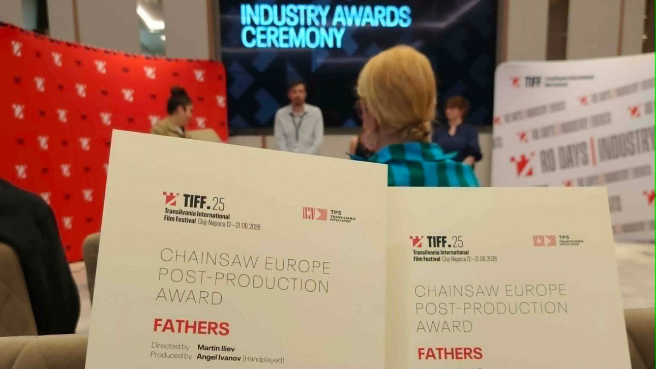 Congratulations to the team of FATHERS - with Chainsaw Europe Post-production Award at TIFF Pitch Stop
